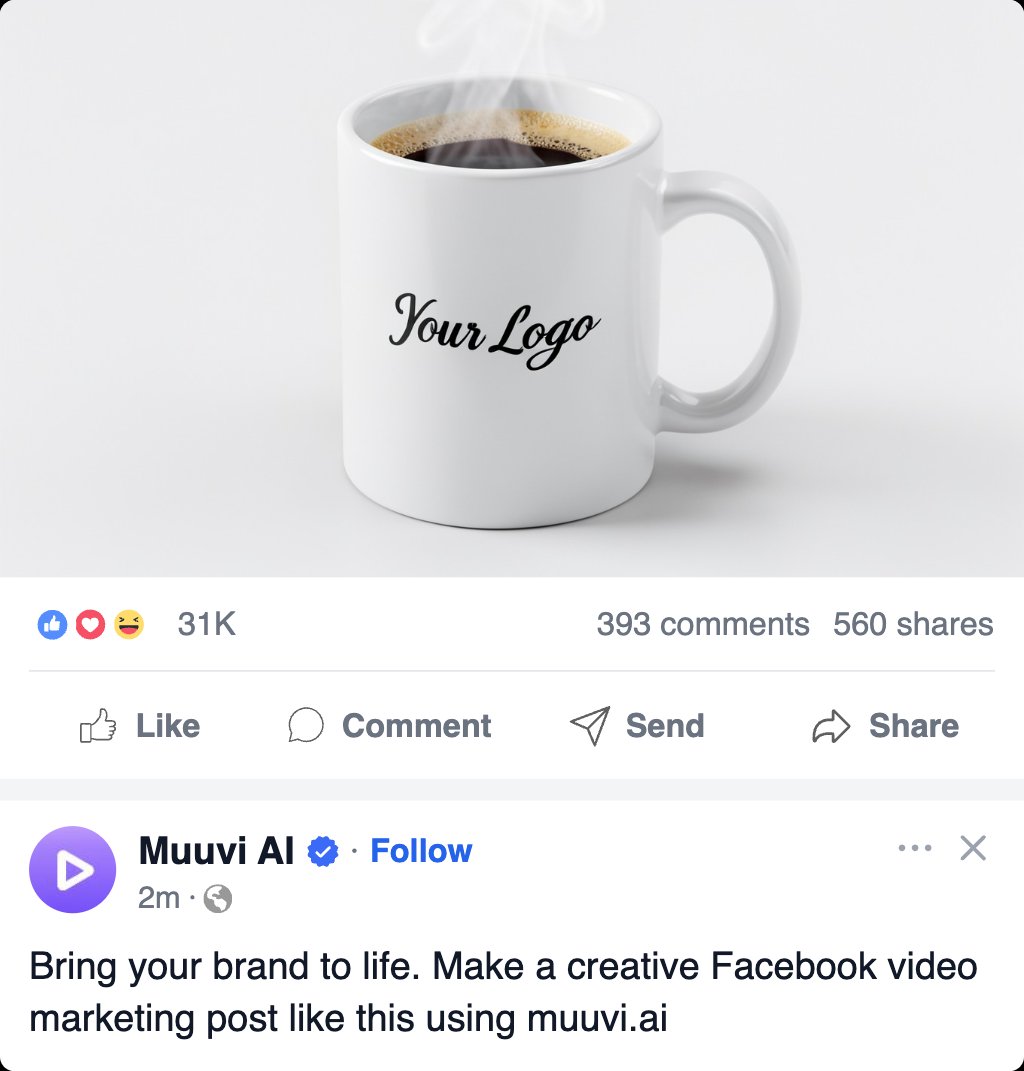 Logo on Mug Popout Facebook Post Template